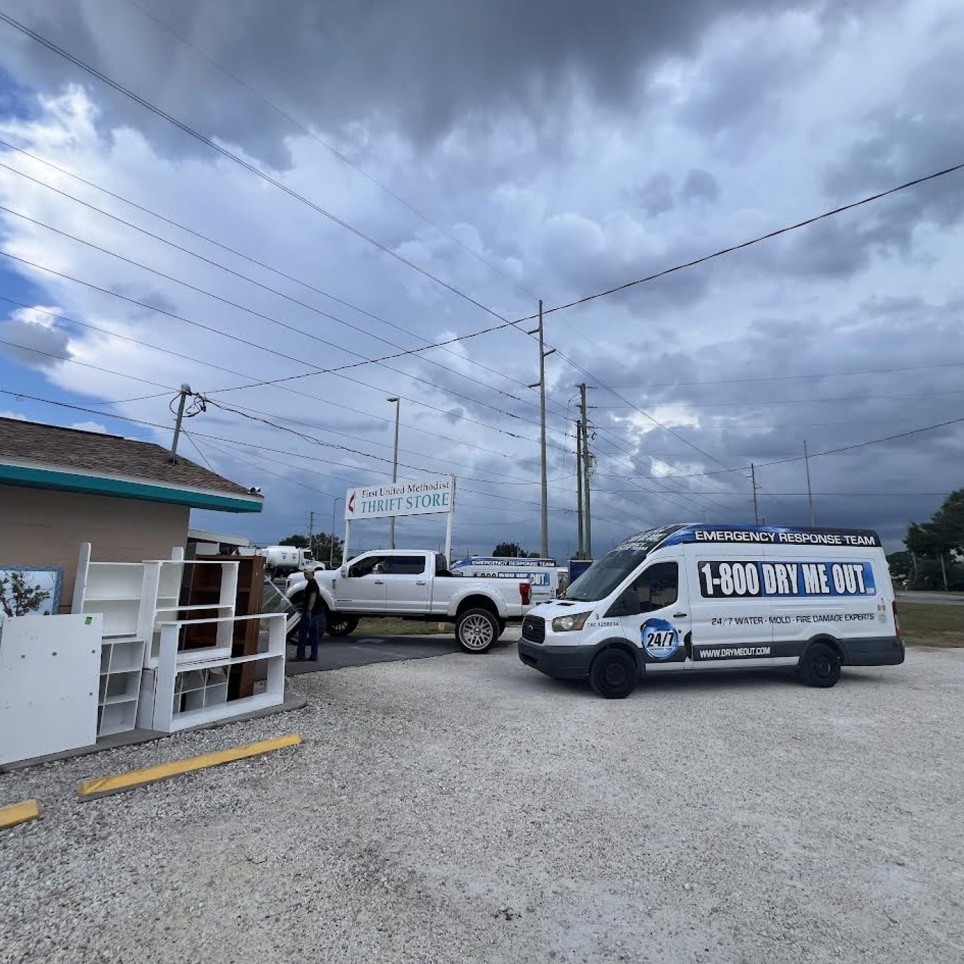 1-800 Dry Me Out moisture meter reading