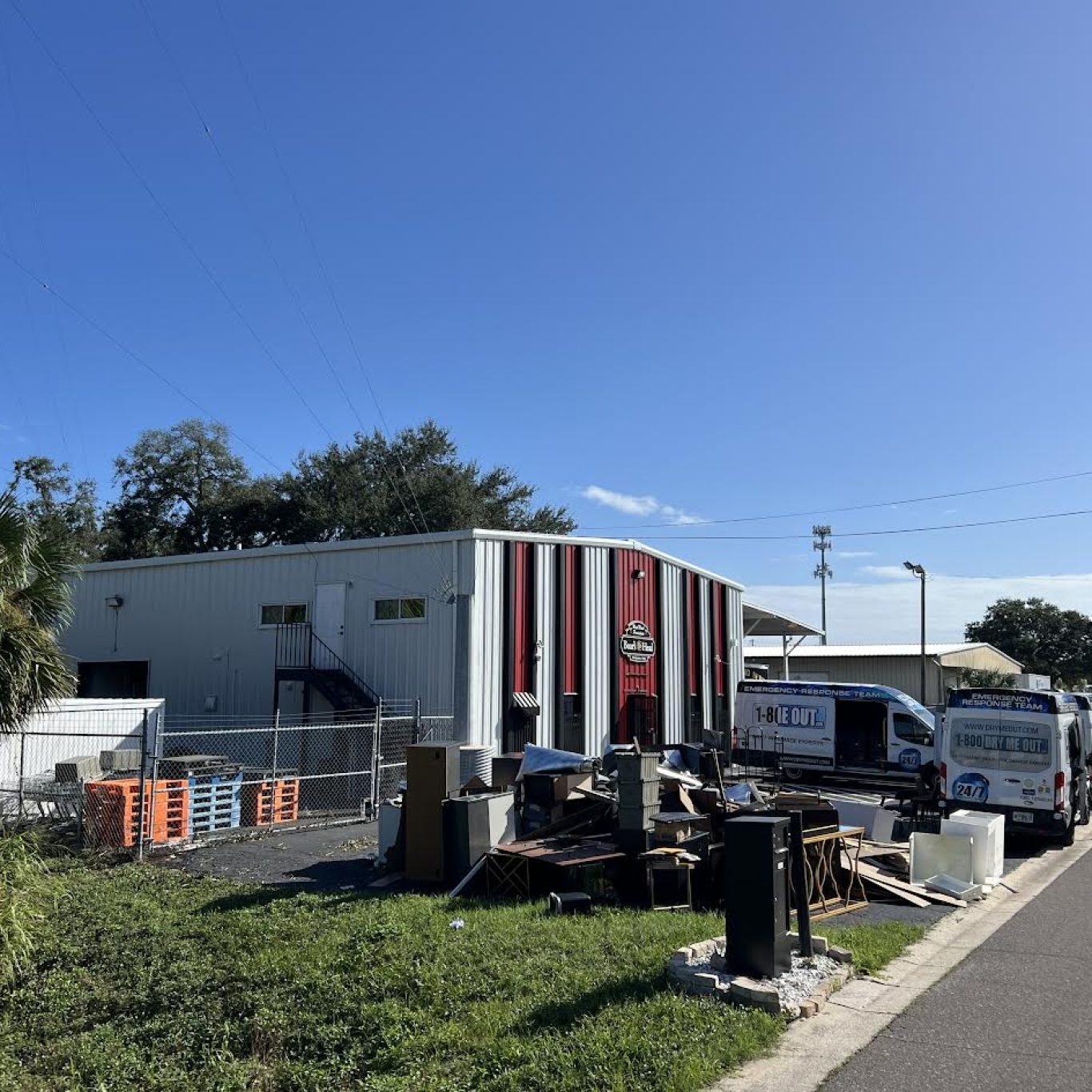 1-800 Dry Me Out emergency restoration van