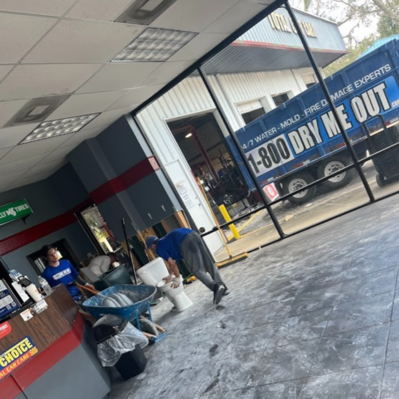 1-800 Dry Me Out fire extinguisher training