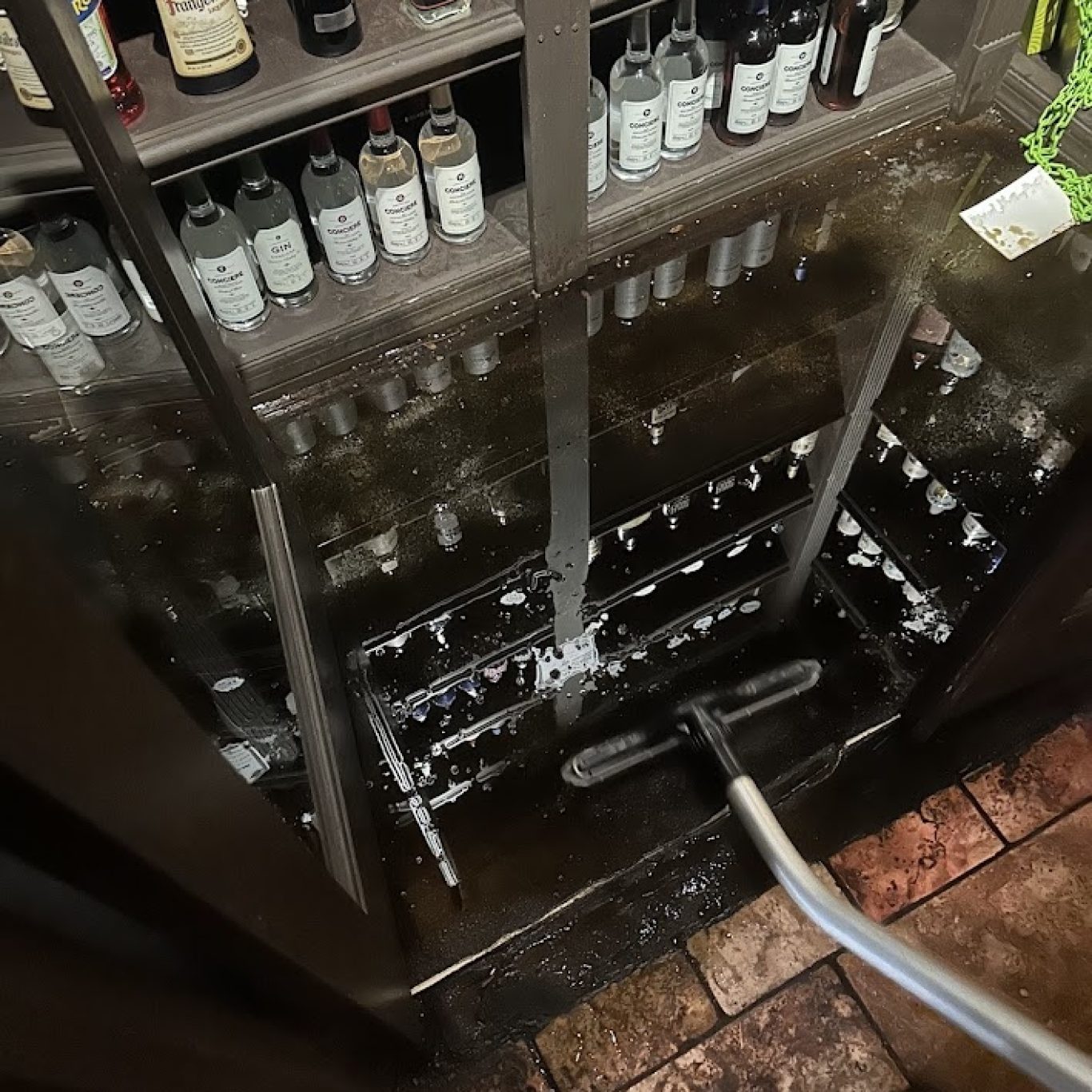 1-800 Dry Me Out air movers placed